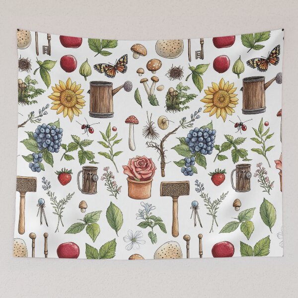 Item preview, Whimsical Garden Filled With Tiny Magical Wonders designed and sold by Piotrek0001.