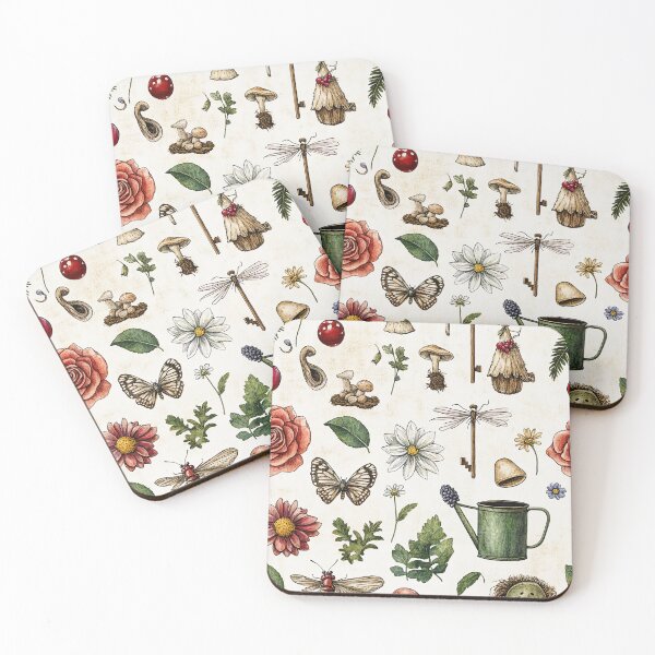 Item preview, Watercolor Treasures From An Enchanted Cottage Garden designed and sold by Piotrek0001.