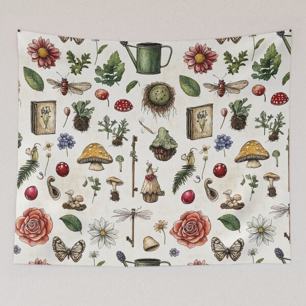 Item preview, Watercolor Treasures From An Enchanted Cottage Garden designed and sold by Piotrek0001.