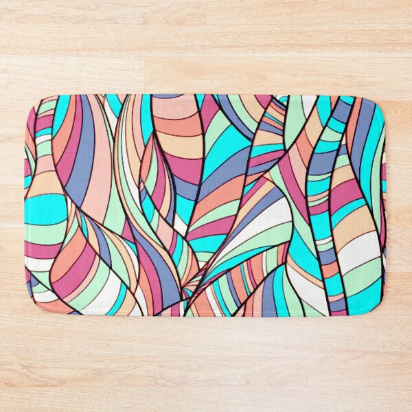 Item preview, Colorful Striped Leaves designed and sold by ViaARTfactory.