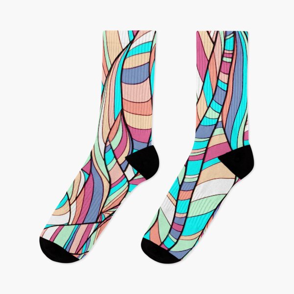 Item preview, Colorful Striped Leaves designed and sold by ViaARTfactory.