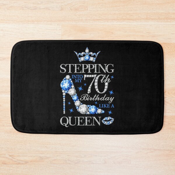 Item preview, Stepping into my 70th Birthday like a queen designed and sold by iclipart.