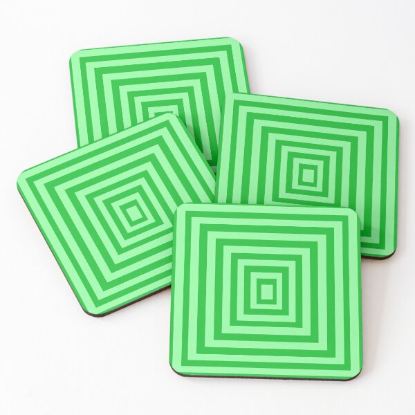 Item preview, Ma8ick green square retro designed and sold by Ma8ick.