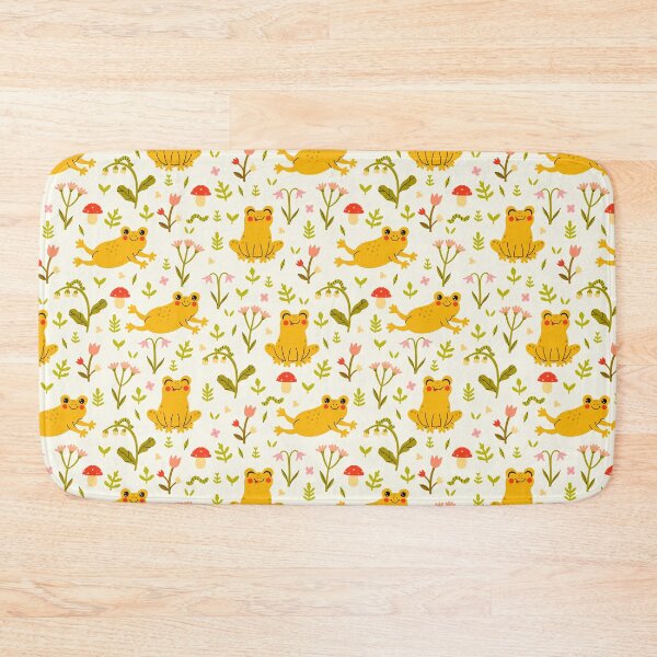 Item preview, cute frogs and flowers designed and sold by burbura.