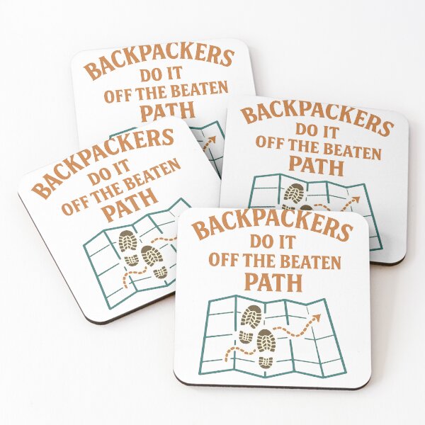Item preview, Backpackers Do It Off the Beaten Path – Funny Travel Map designed and sold by denis90ch.