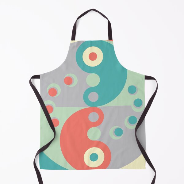 Item preview, Retro-Modern Design 6-4: Reciprocity – Coral Rose and Teal Blue designed and sold by SBVillard.