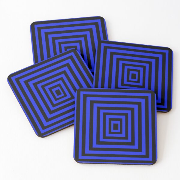 Item preview, Ma8ick blue & black square retro designed and sold by Ma8ick.