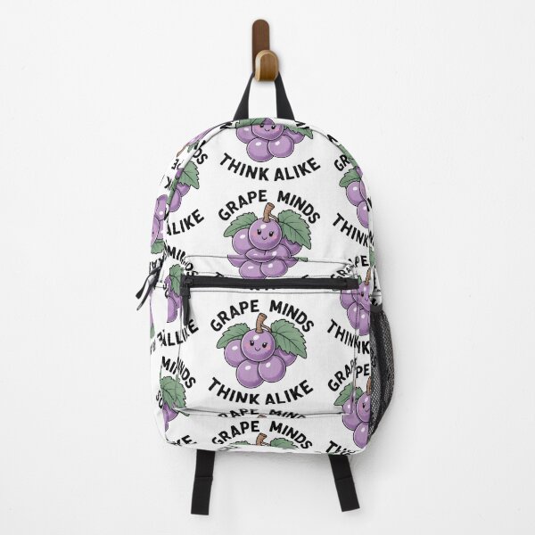 Item preview, Grape Minds Think Alike – Funny Fruit Pun Art designed and sold by Ink on Thread.