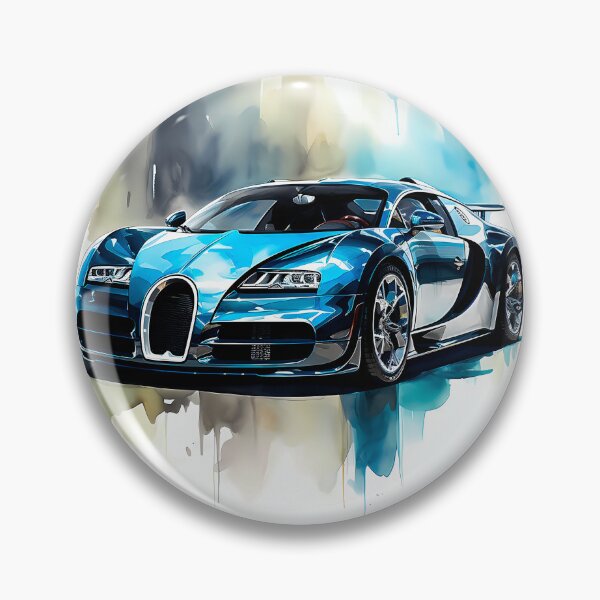 Item preview, French Hypercar Modern Minimalistic Watercolor Scene designed and sold by RevUpDesign.