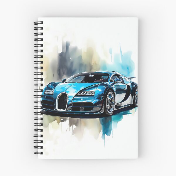Item preview, French Hypercar Modern Minimalistic Watercolor Scene designed and sold by RevUpDesign.