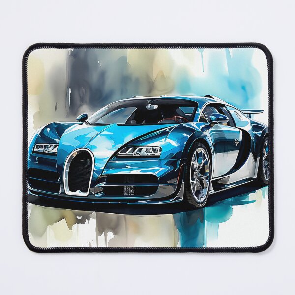 Item preview, French Hypercar Modern Minimalistic Watercolor Scene designed and sold by RevUpDesign.