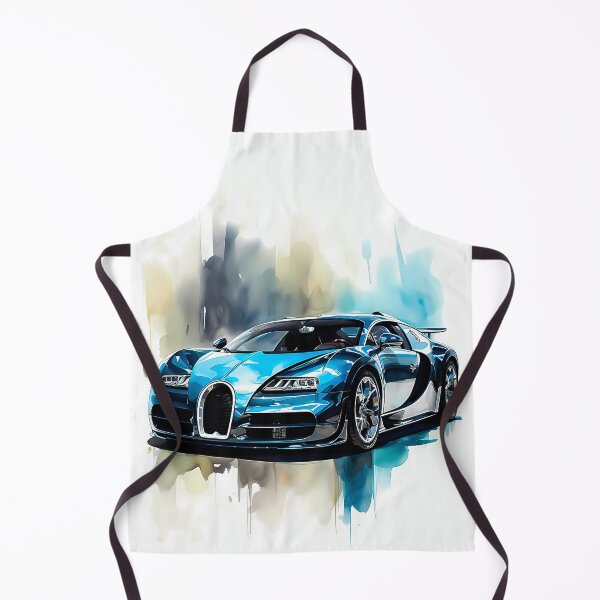 Item preview, French Hypercar Modern Minimalistic Watercolor Scene designed and sold by RevUpDesign.