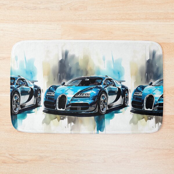 Item preview, French Hypercar Modern Minimalistic Watercolor Scene designed and sold by RevUpDesign.