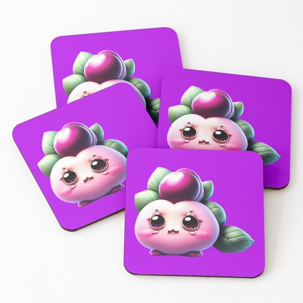Item preview, Cute Fruit - Paired Plum designed and sold by UmamiDesigns.