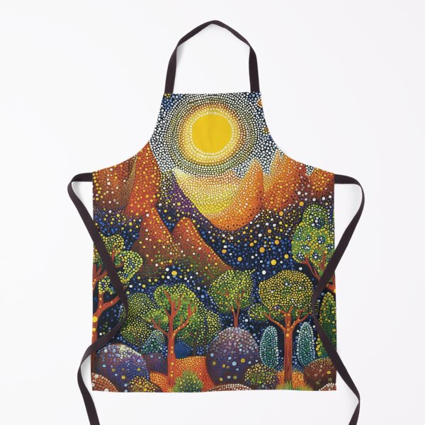 Item preview, Aboriginal Inspired Dot Art - Beauty Of Warrumbungle National Park designed and sold by GrinGalore.