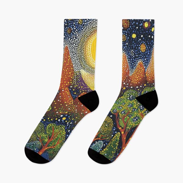 Item preview, Aboriginal Inspired Dot Art - Beauty Of Warrumbungle National Park designed and sold by GrinGalore.