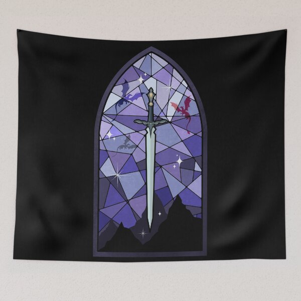 Item preview, Sword stained glass black designed and sold by Aakanksha97.