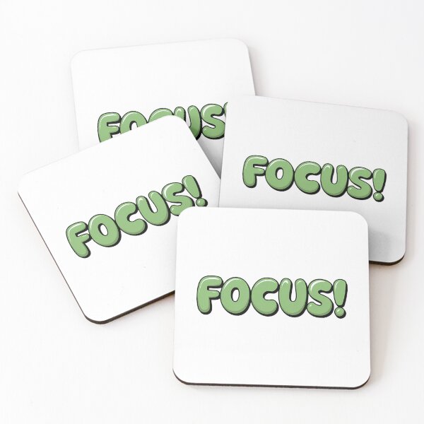 Item preview, Focus in green bubble text. designed and sold by Joseph Hail.