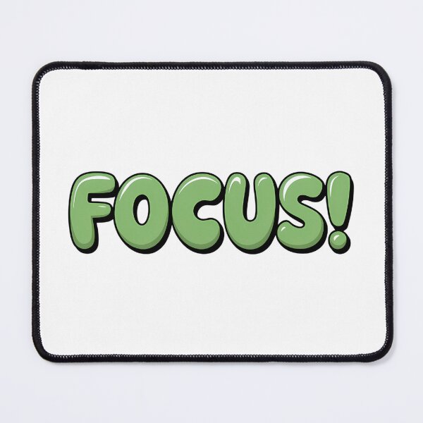 Item preview, Focus in green bubble text. designed and sold by Joseph Hail.