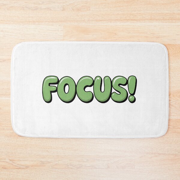 Item preview, Focus in green bubble text. designed and sold by Joseph Hail.
