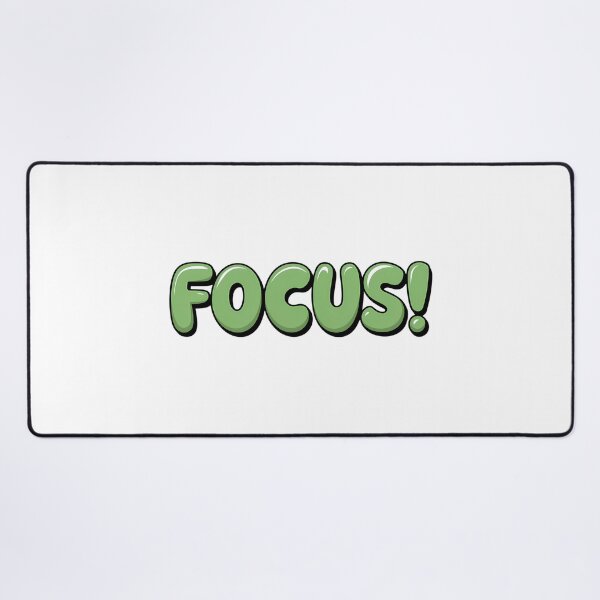 Item preview, Focus in green bubble text. designed and sold by Joseph Hail.