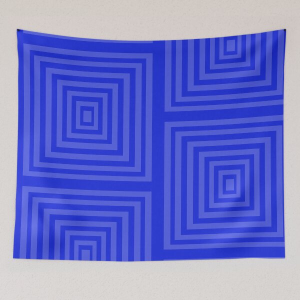 Item preview, Ma8ick blue square retro designed and sold by Ma8ick.
