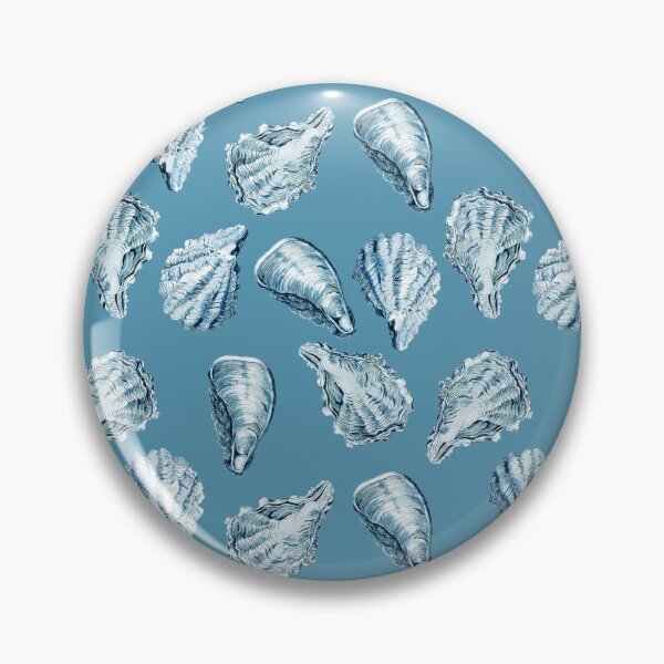Item preview, Blue Oyster Half Shells designed and sold by GnosisCollage.