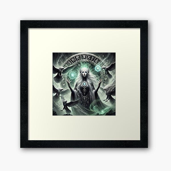 Item preview, "Freyja – Norse Goddess of Magic and Love | Dark Ethereal Fantasy Art" designed and sold by Umbra666.