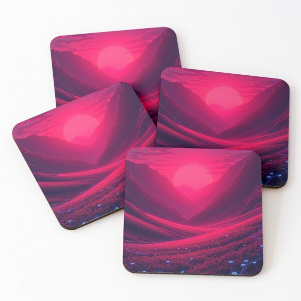 Item preview, Sunset AI Artwork | Futuristic Landscape  designed and sold by typoinspired.