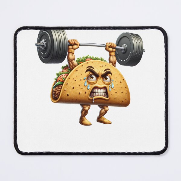 Item preview, Deadlift Weightlifting Funny Fitness Workout Gym Tacos Lover designed and sold by Kimberley King Art  King Art.