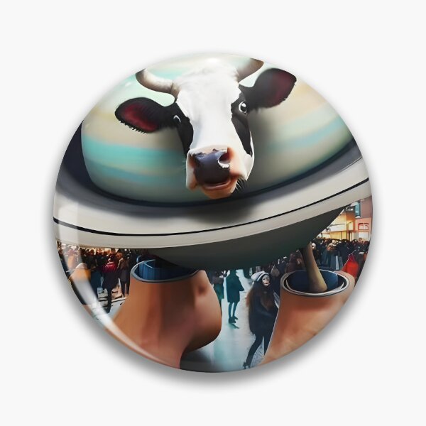 Item preview, La Vacca Saturno Saturnita – Cosmic Cow Brainrot Meme designed and sold by EmeraldeaArt.