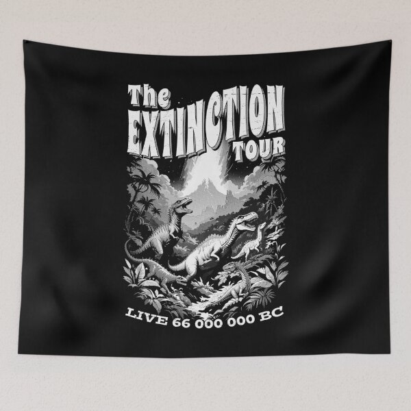 Item preview, Dinosaur Extinction Tour Funny Vintage Palaeontology Science designed and sold by GrandeDuc.