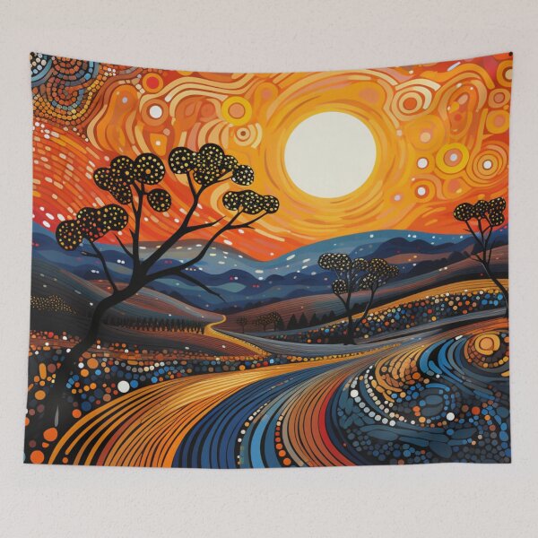 Item preview, Aboriginal Inspired Dot Art - Murray-Sunset National Park designed and sold by GrinGalore.