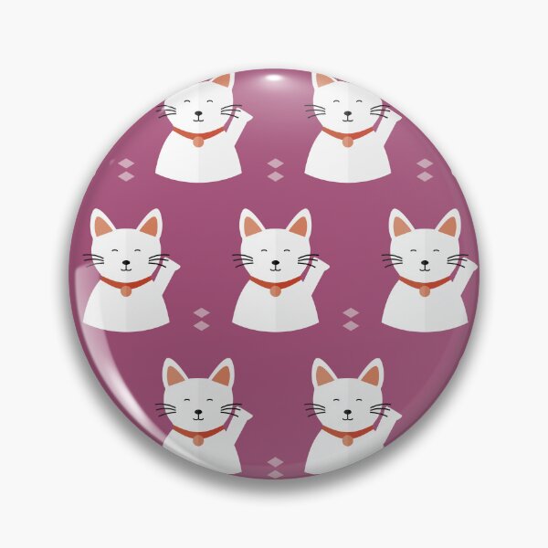 Item preview, Japanese happy cats on purple designed and sold by reneesillus.