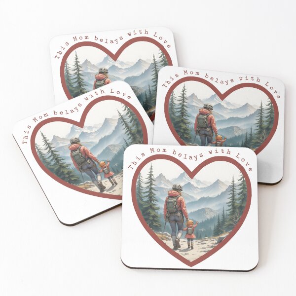 Item preview, This Mom Belays with Love designed and sold by wildexperience.