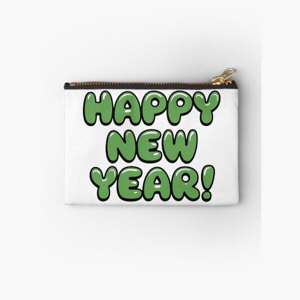 Item preview, Happy New Year in green bubble text. designed and sold by Joseph Hail.
