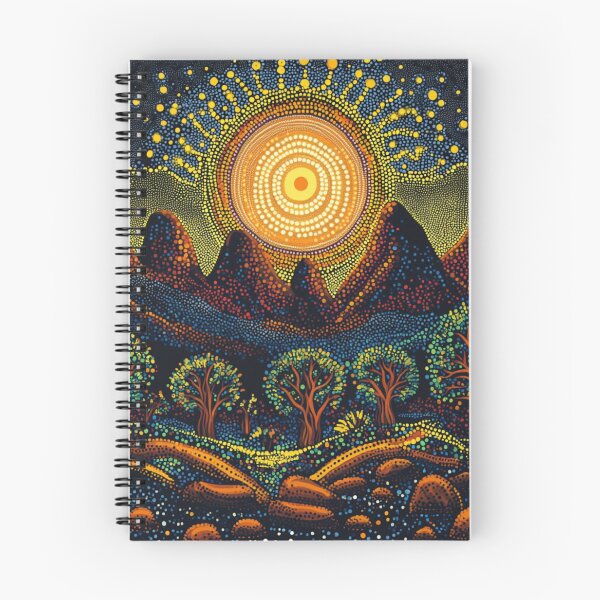 Item preview, Aboriginal Inspired Dot Art - Native Warrumbungle designed and sold by GrinGalore.