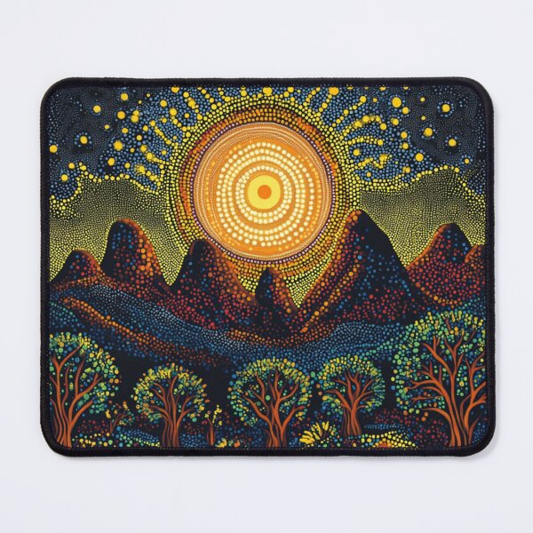 Item preview, Aboriginal Inspired Dot Art - Native Warrumbungle designed and sold by GrinGalore.