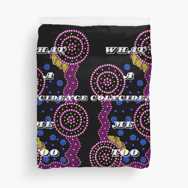 Item preview, Indigenous dot painting design (What a coincidence me too) designed and sold by PjAnEby.
