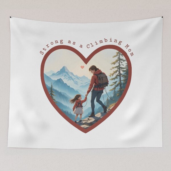 Item preview, Strong as a Climbing Mom designed and sold by wildexperience.
