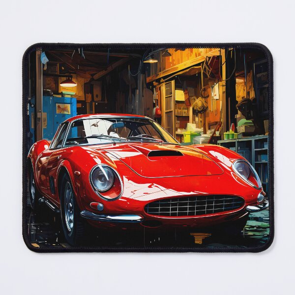 Item preview, Italian Classic Sports Car In Vintage Wooden Workshop designed and sold by RevUpDesign.