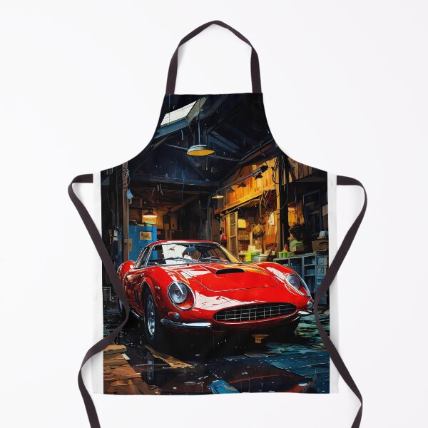 Item preview, Italian Classic Sports Car In Vintage Wooden Workshop designed and sold by RevUpDesign.