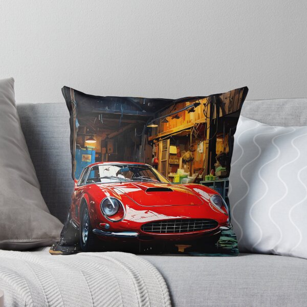 Item preview, Italian Classic Sports Car In Vintage Wooden Workshop designed and sold by RevUpDesign.