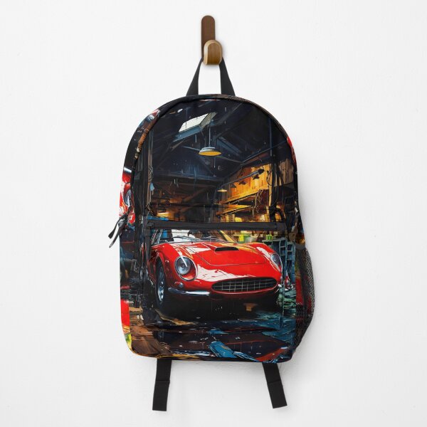 Item preview, Italian Classic Sports Car In Vintage Wooden Workshop designed and sold by RevUpDesign.