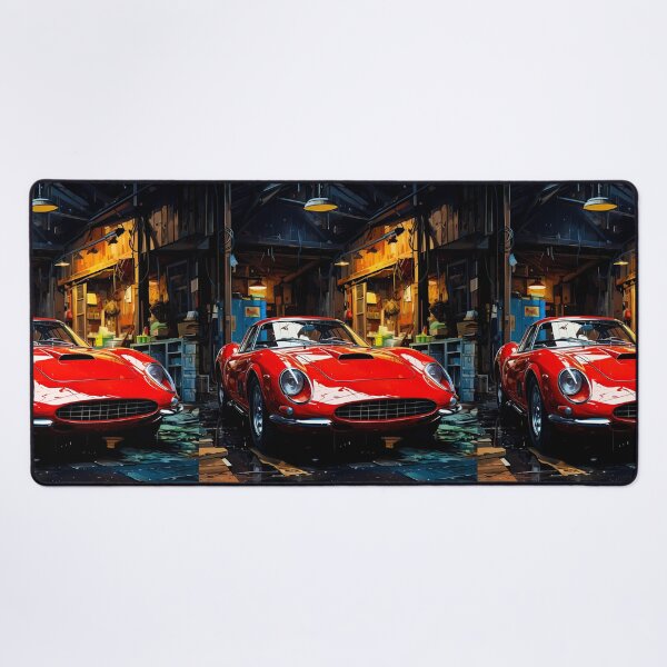 Item preview, Italian Classic Sports Car In Vintage Wooden Workshop designed and sold by RevUpDesign.