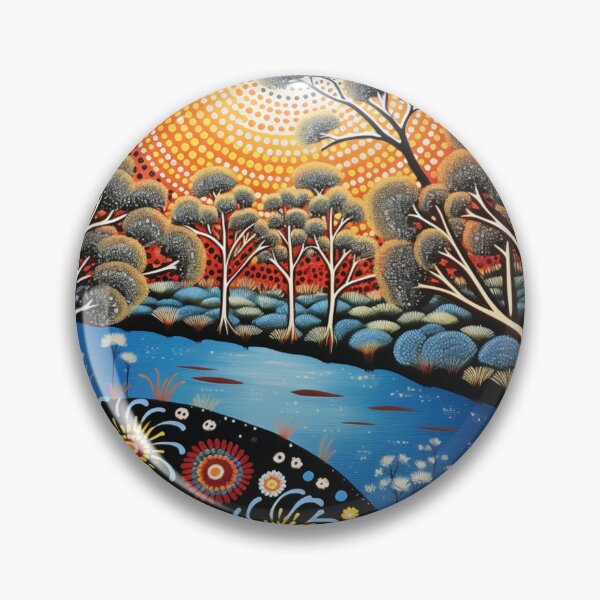 Item preview, Aboriginal Inspired Dot Art - Litchfield National Park designed and sold by GrinGalore.