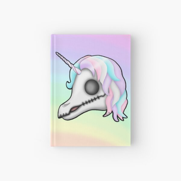 My Little Dead Unicorn | Unicorn Skull | Pastel Rainbow Hardcover Journal