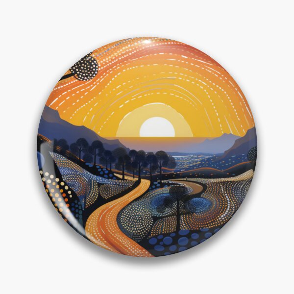 Item preview, Aboriginal Inspired Dot Art - Murray-Sunset National Park Dawn designed and sold by GrinGalore.