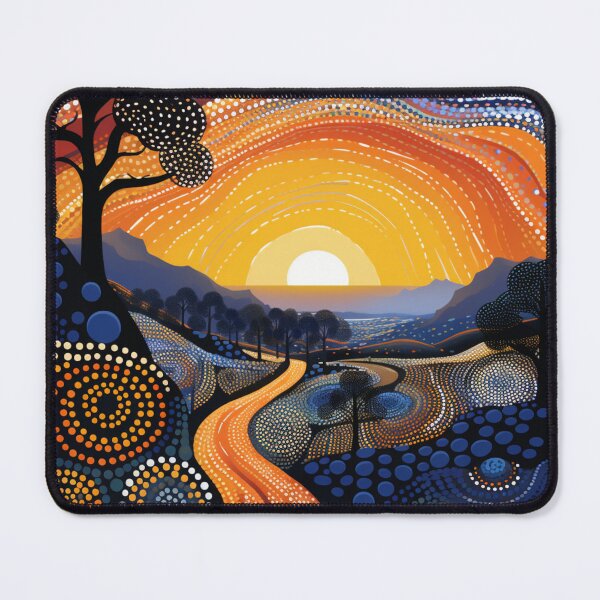Item preview, Aboriginal Inspired Dot Art - Murray-Sunset National Park Dawn designed and sold by GrinGalore.