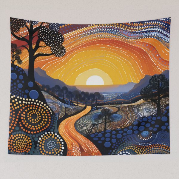Item preview, Aboriginal Inspired Dot Art - Murray-Sunset National Park Dawn designed and sold by GrinGalore.